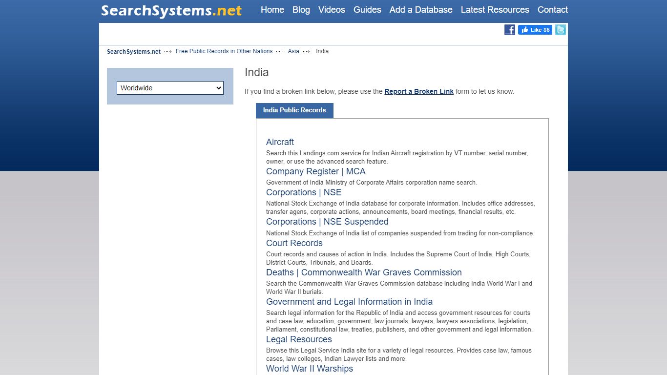 India Public Records